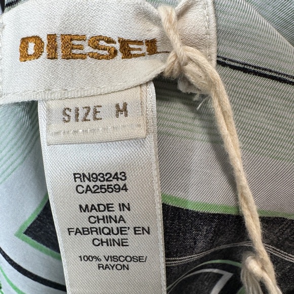 Diesel Geometric Retro Top Green - Picture 5 of 13